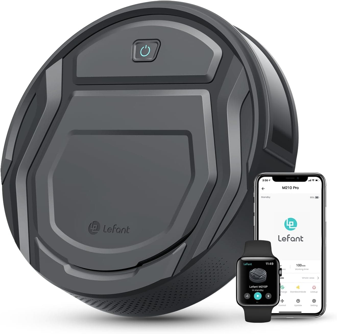 Lefant M210 Pro robot aspirador 2200 Pa, 120 min, Wi‑Fi y Alexa