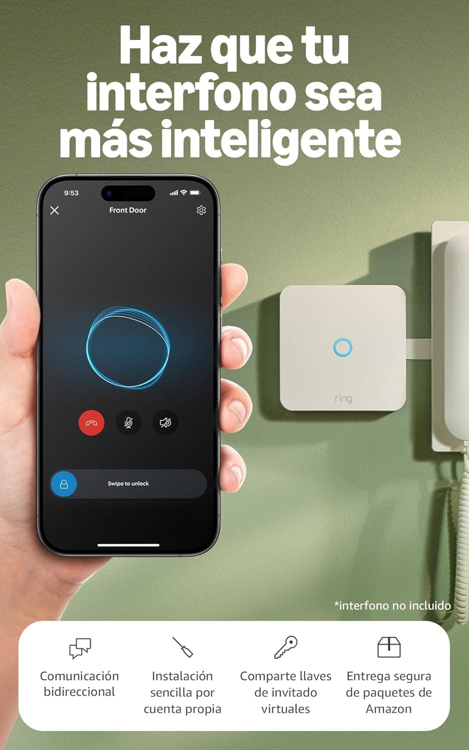 Ring Intercom Audio: interfono inteligente con control remoto