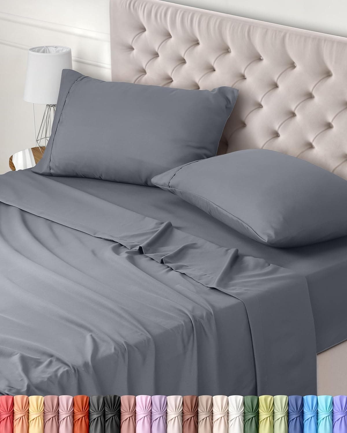 Juego de sábanas 4 piezas Utopia Bedding 135x190 gris solo 13,70 €