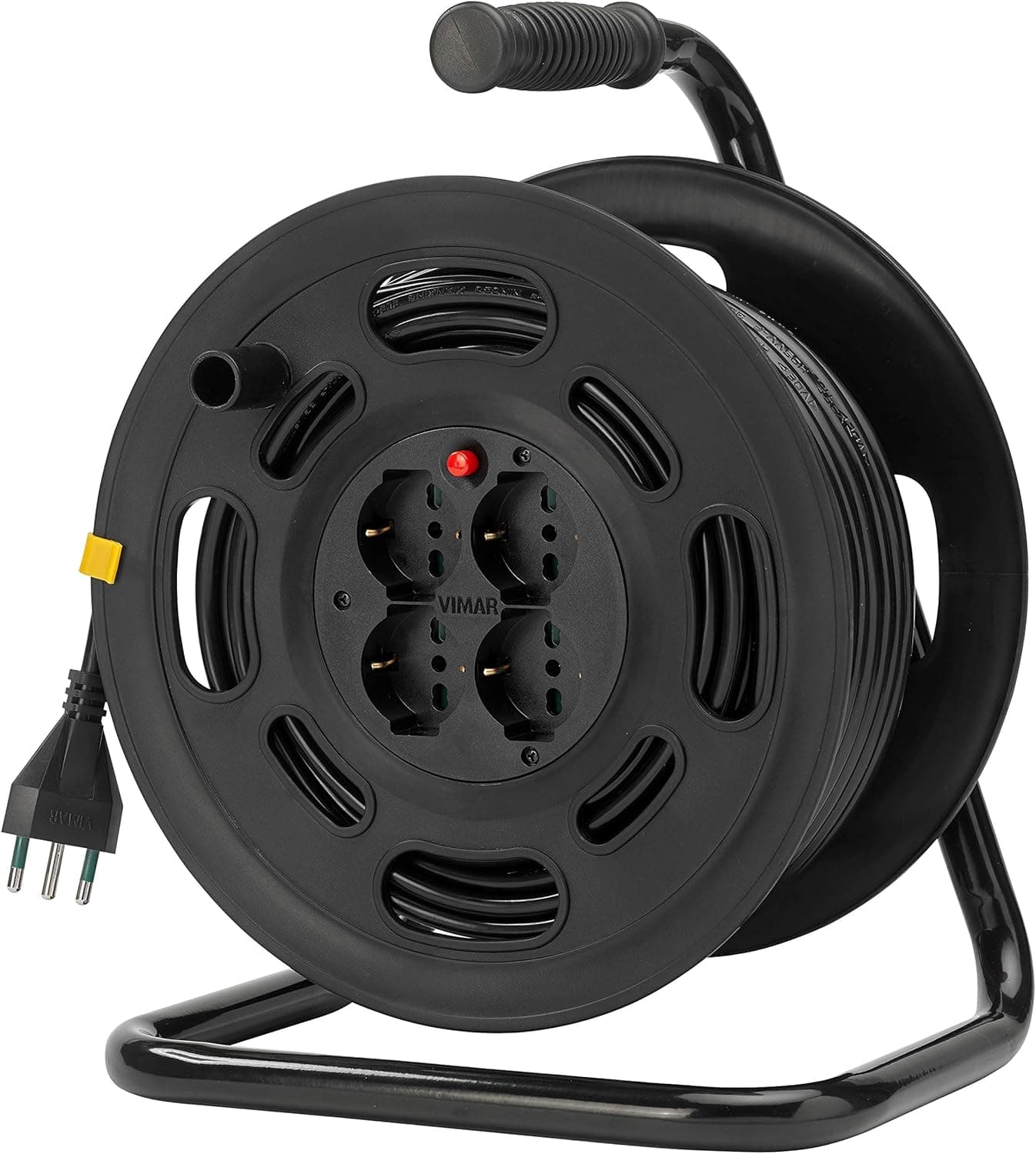 Extension - alargo con enrollacables 2P + T 16 A 230 V con disyuntor térmico de protección