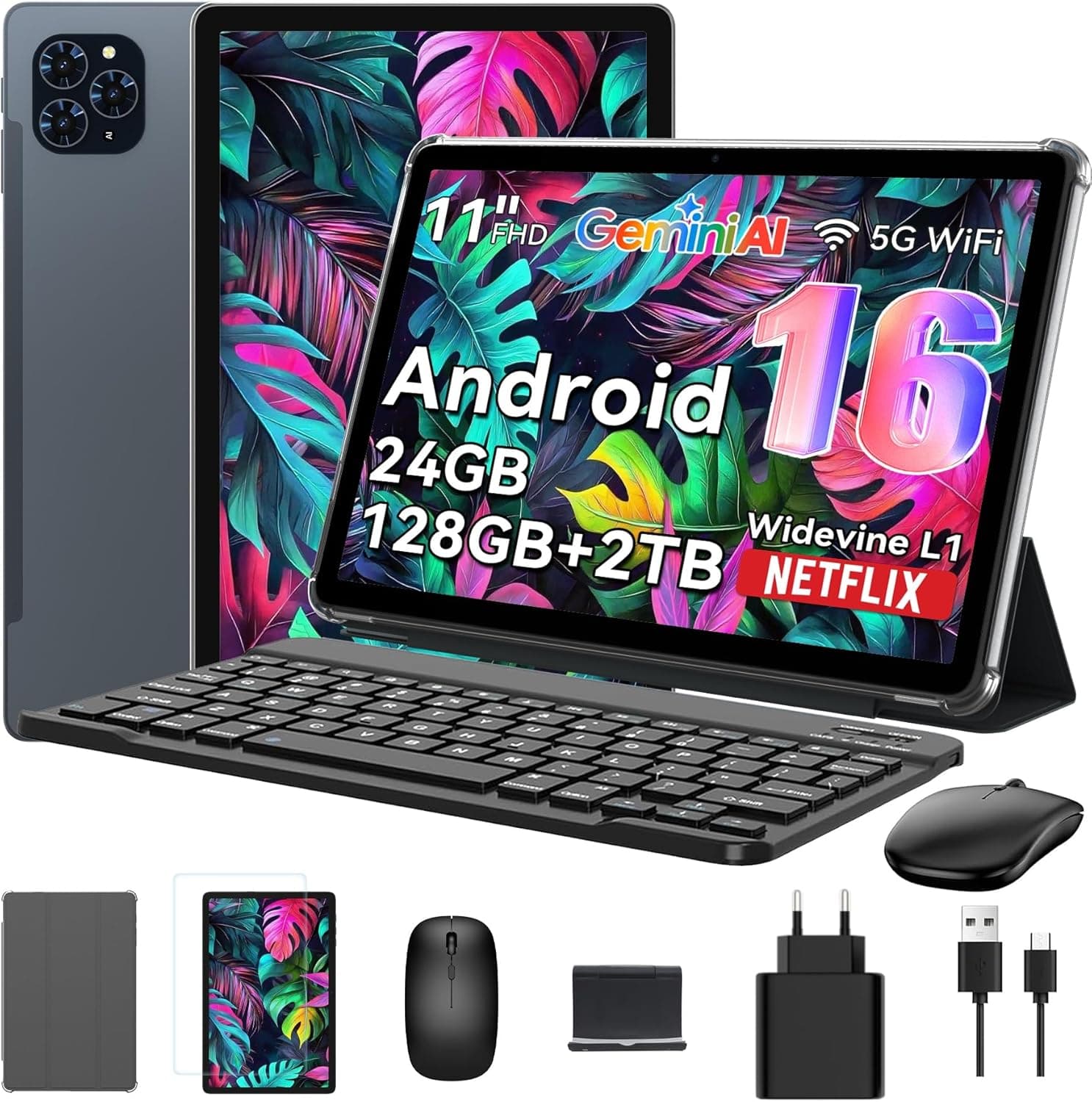 Primera tablet Android 16 Gemini AI: 2 en 1 con teclado y lápiz