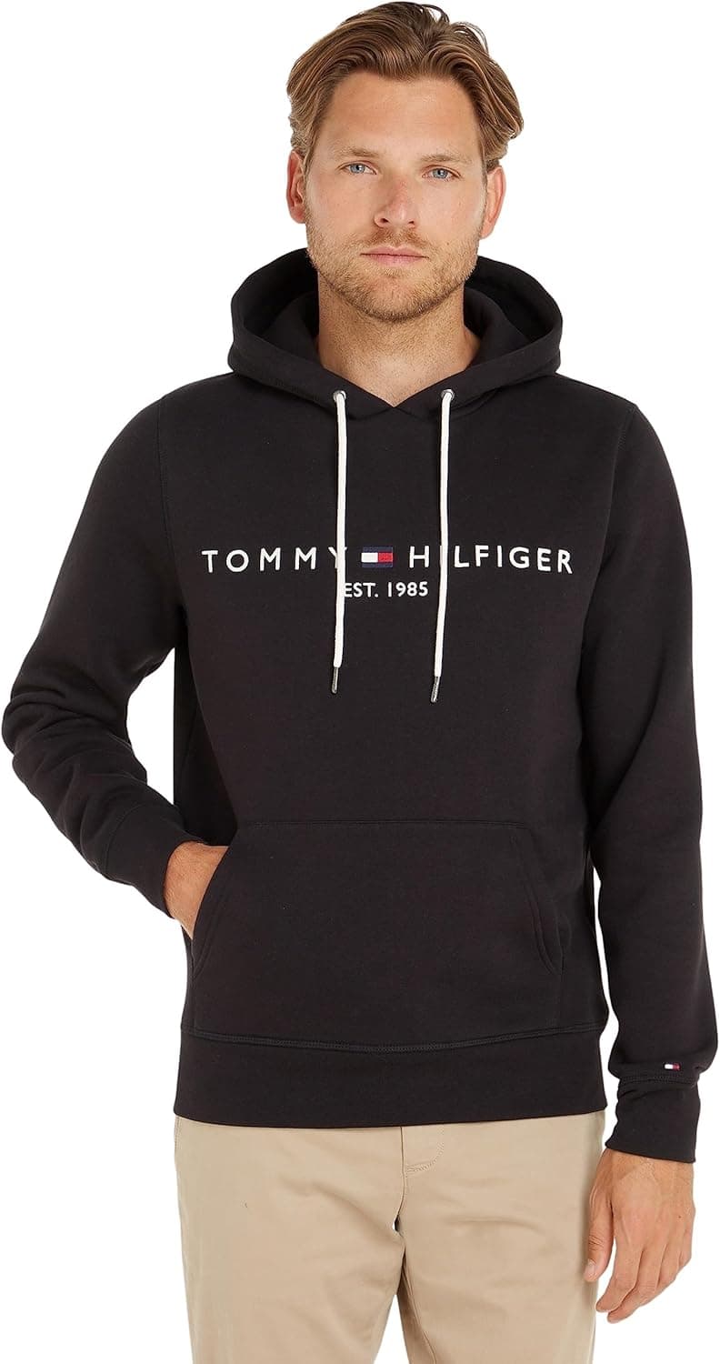 Tommy Hilfiger Hoodie Hombre Core Tommy Logo con Capucha