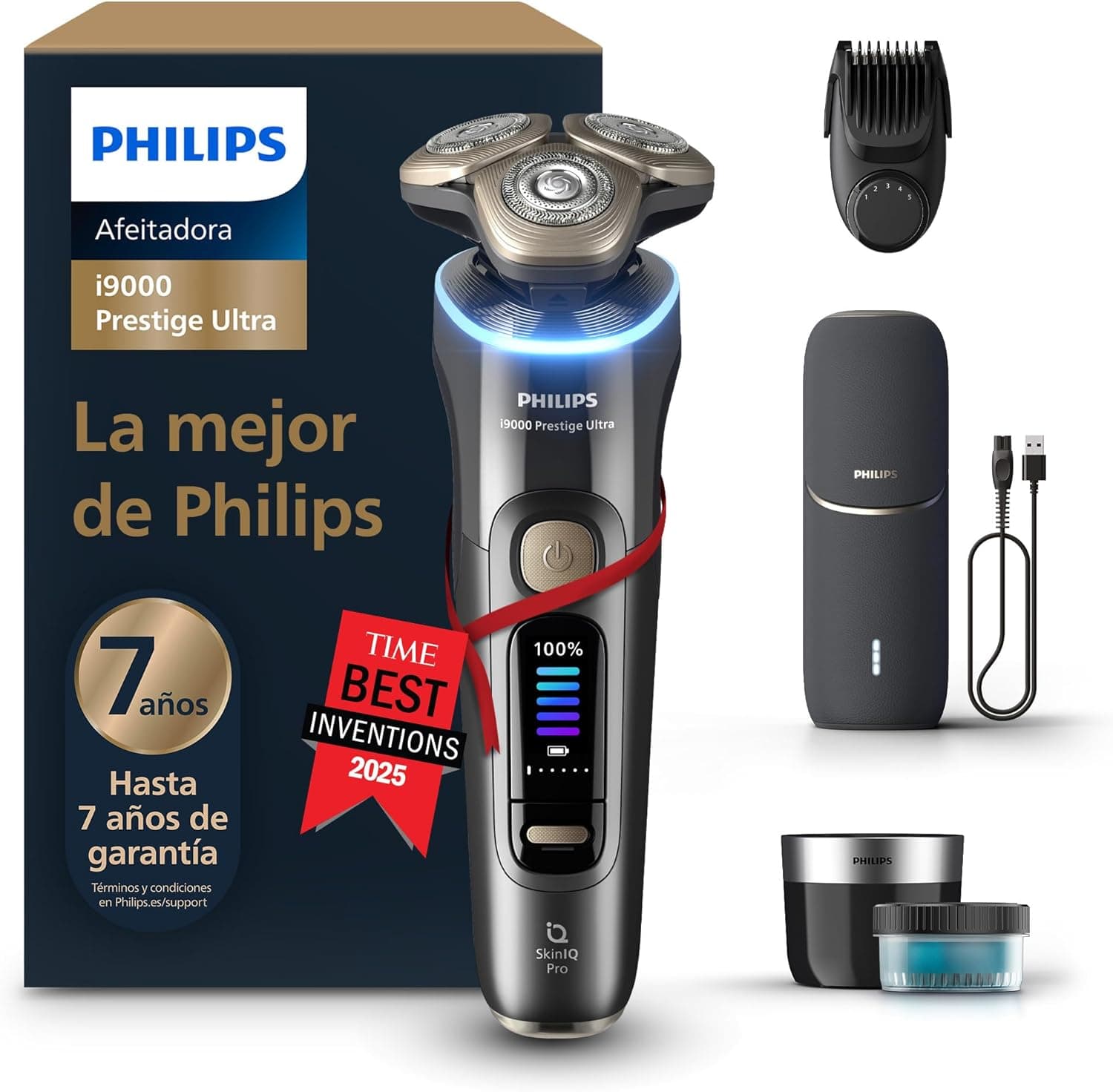 Philips Prestige Afeitadora hombre SkinIQ Pro, seco y húmedo